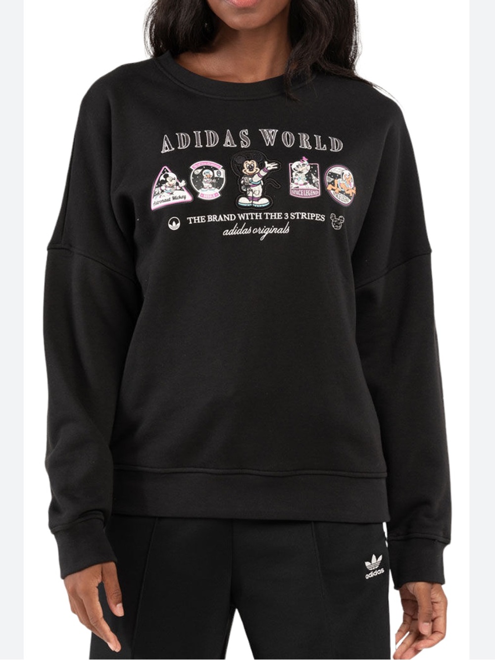 adidas x Disney Adidas World Mickey Mouse Crewneck Black Size Large